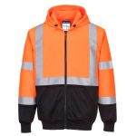 Hi-Vis kéttónusú kapucnis pulóver