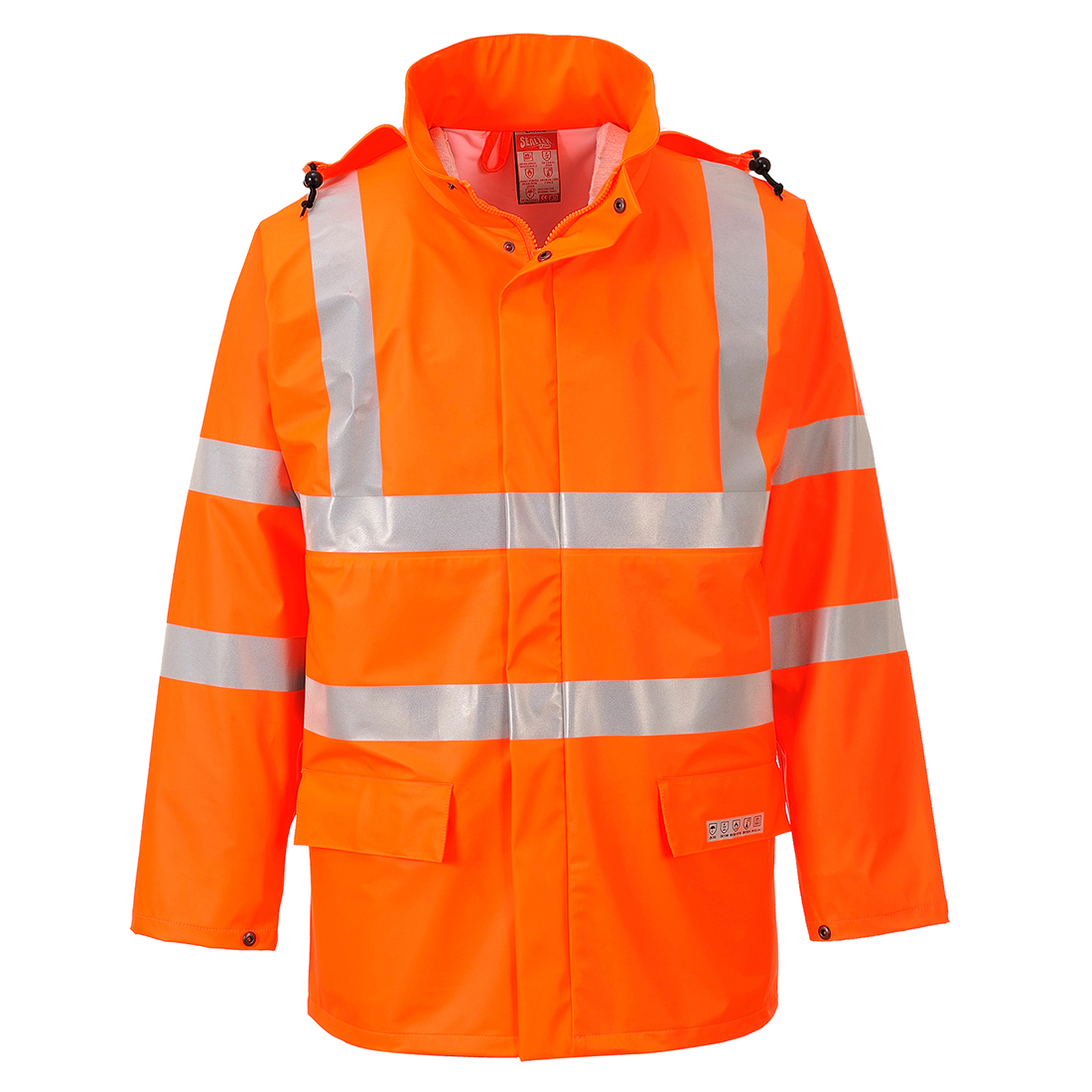 FR41ORR Sealtex Flame Hi-Vis lángálló esőkabát - Image 1