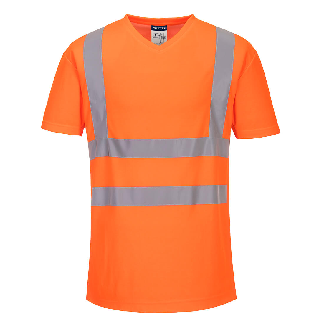 S179ORR Hi-Vis pamut póló pamut hálós betétes póló S/S - Image 1