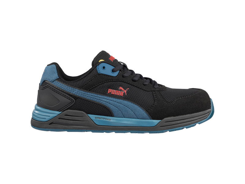 Puma Frontside BLK/Blue Low S1P ESD HRO SRC munkavédelmi cipő - Image 1