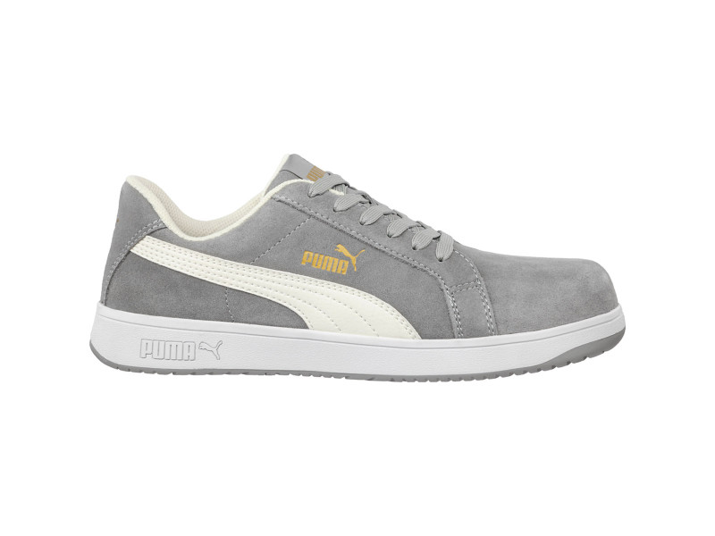 Puma Iconic Suede Grey Low S1PL ESD FO HRO SR munkavédelmi cipő - Image 1