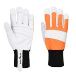 Chainsaw150 Leather Glove Cl 1 - Narancs