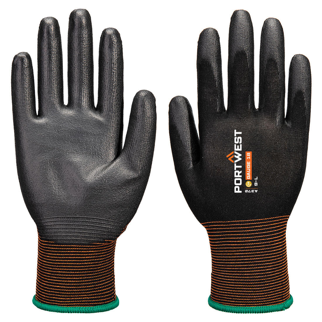 GP Grip 18 PU kesztyű - Fekete GP Grip 18 PU kesztyű - Fekete - Image 1