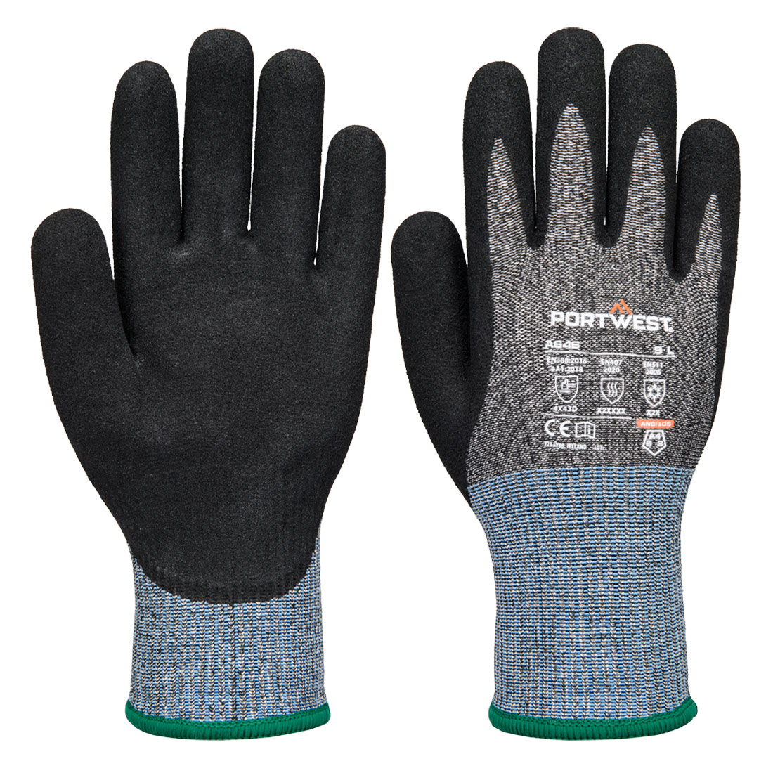 Vis-Tex Winter Cut D13 nitril kesztyű - Fekete Vis-Tex Winter Cut D13 nitril kesztyű - Fekete - Image 1