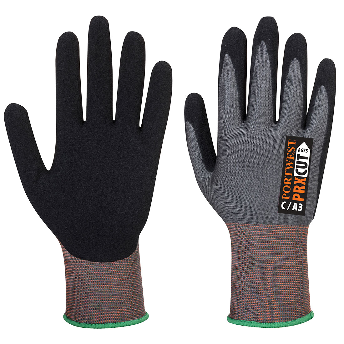 CS Cut G18 Nitrile Sand A7 Glv - Szürke/Fekete CS Cut G18 Nitrile Sand A7 Glv - Szürke/Fekete - Image 1