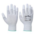 Antistatic PU F-Tip Glove Pk12 - Szürke