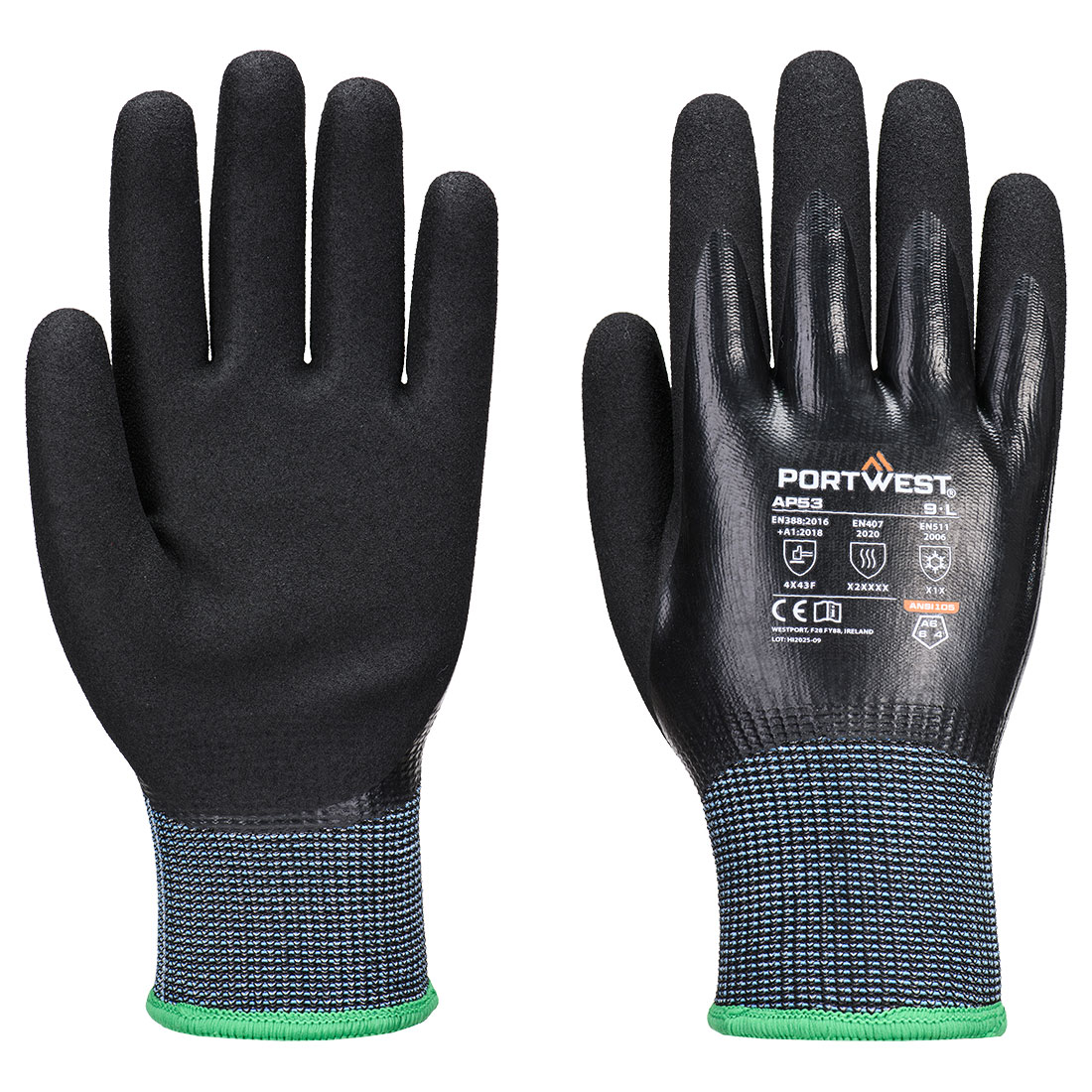 Cut F15 Nitrile Cold Glove - Fekete Cut F15 Nitrile Cold Glove - Fekete - Image 1