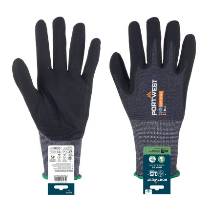 SG Grip 15 nitril kesztyű (kiskereskedelemi csomagolással) - Szürke/Fekete