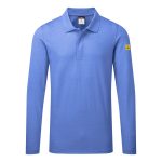 Antisztatikus hoszzú ujjú ESD póló L/S - Hamilton kék