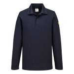 Antisztatikus hoszzú ujjú ESD póló L/S - Navy
