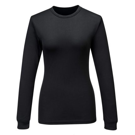 Női Baselayer Top L/S - Fekete