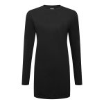 Női pamut Relaxed Fit póló L/S - Fekete