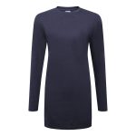 Női pamut Relaxed Fit póló L/S - Navy