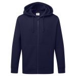 Zippzáras kapucnis pulóver - Navy