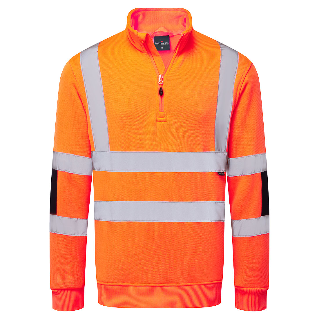 Hi-Vis Knit 1/2Zip Sweatshirt - Narancs Hi-Vis Knit 1/2Zip Sweatshirt - Narancs - Image 1