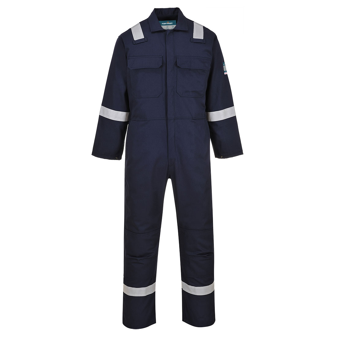 Bizweld Iona FR lángálló hegesztő overál - Navy hosszított Bizweld Iona FR lángálló hegesztő overál - Navy hosszított - Image 1