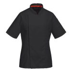 MeshAir Pro S/S női séfkabát - Fekete
