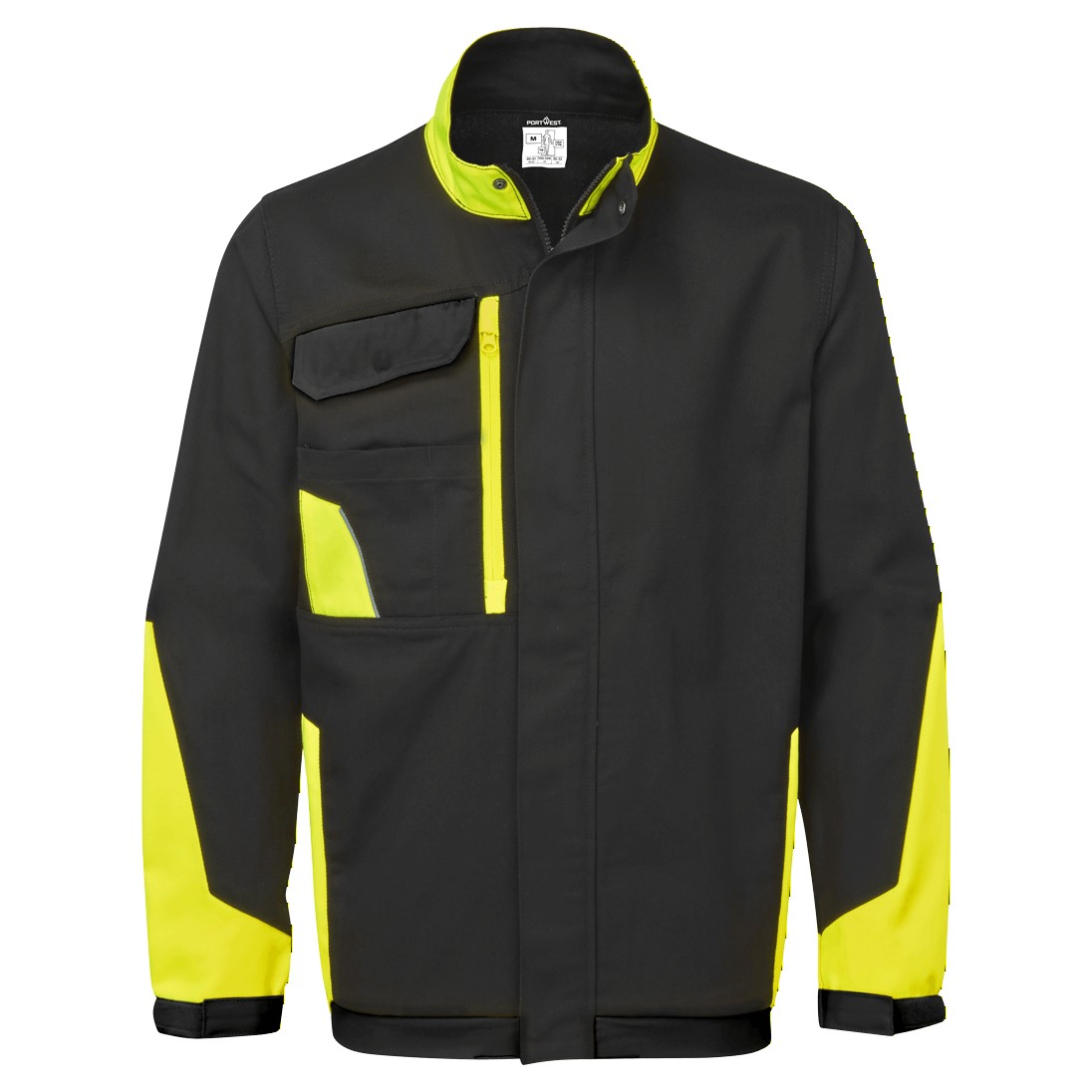 WX1 Cotton Work Jacket - Fekete/Sárga WX1 Cotton Work Jacket - Fekete/Sárga - Image 1