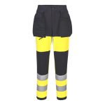WX2 Eco Hi-Vis női 1. osztályú Stretch nadrág WX2 Eco Hi-Vis női nadrág - Sárga/Fekete