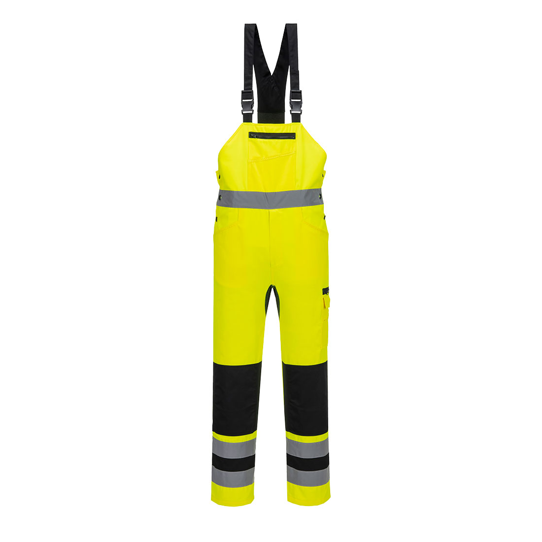 WX2 Hi-Vis kantáros nadrág - Sárga/Fekete WX2 Hi-Vis kantáros nadrág - Sárga/Fekete - Image 1