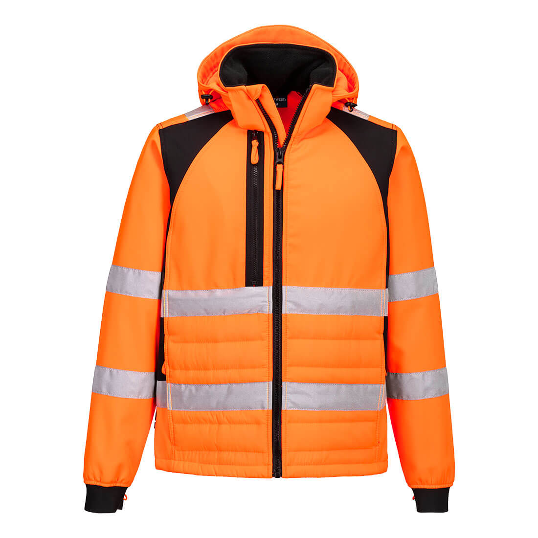WX2 Eco Hi-Vis hibrid kabát - Narancs/Fekete WX2 Eco Hi-Vis hibrid kabát - Narancs/Fekete - Image 1