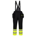 DX4 Hi-Vis 1. osztályú téli kantáros nadrág - Sárga/Fekete