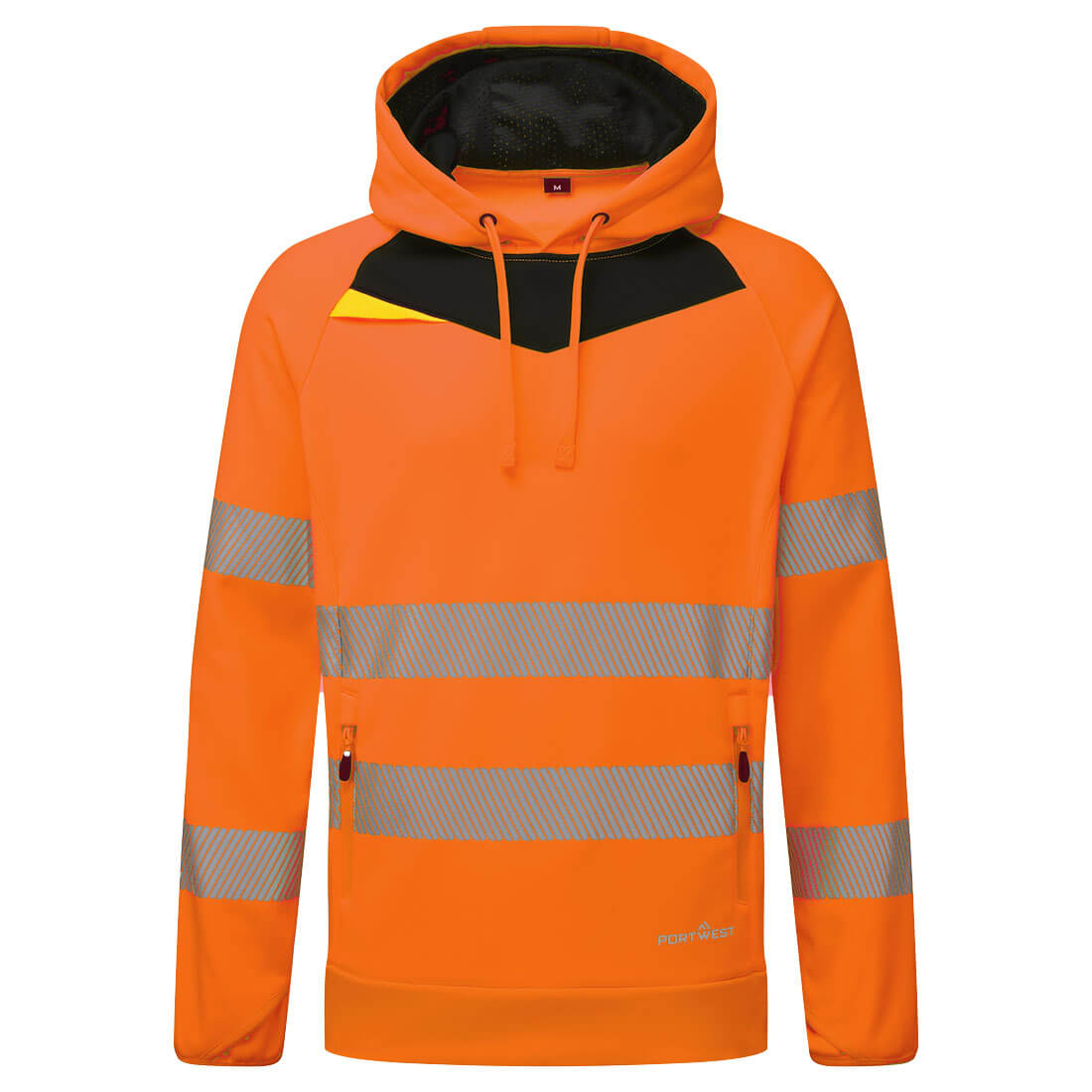 DX4 Hi-Vis kapucnis pulóver - Narancs/Fekete DX4 Hi-Vis kapucnis pulóver - Narancs/Fekete - Image 1