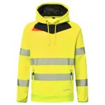 DX4 Hi-Vis kapucnis pulóver - Sárga/Fekete