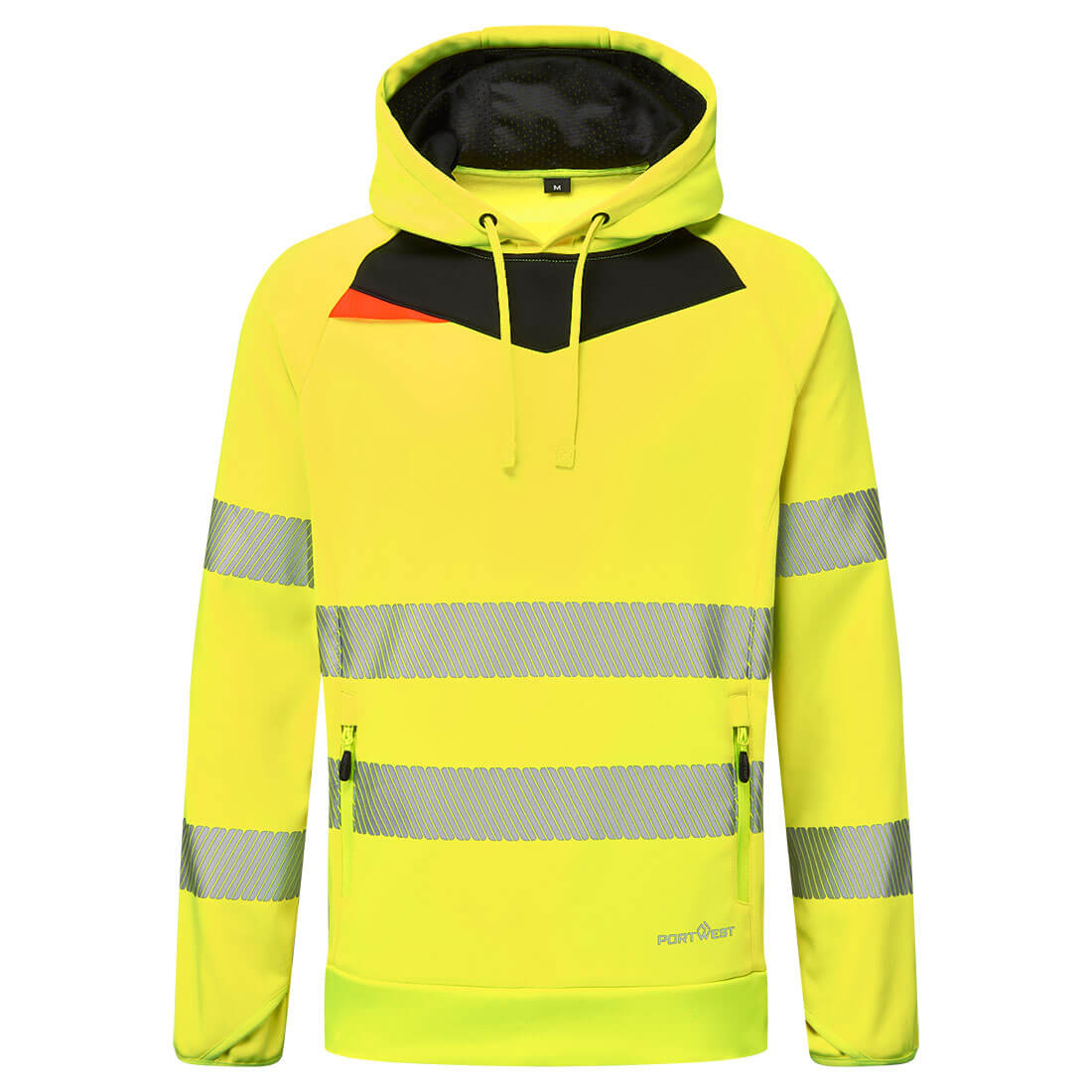DX4 Hi-Vis kapucnis pulóver - Sárga/Fekete DX4 Hi-Vis kapucnis pulóver - Sárga/Fekete - Image 1