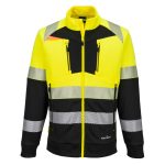 DX4 Hi-Vis 1. osztályú tölcsér nyakú cipzáras pulóver - Sárga/Fekete