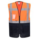 ES1 Essential Contrast Vest - Narancs/Navy