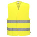 ES1 Essential HV Two Band Vest - Sárga