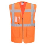 ES1 Essential HV Executiv Vest - Narancs