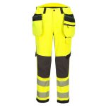 EV4 Hi-Vis Class 1 levehető lengőzsebes nadrág - Sárga/Fekete
