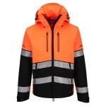 EV4 Hi-Vis Shell kabát (3L) - Narancs/Fekete