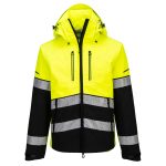 EV4 Hi-Vis Shell kabát (3L) - Sárga/Fekete