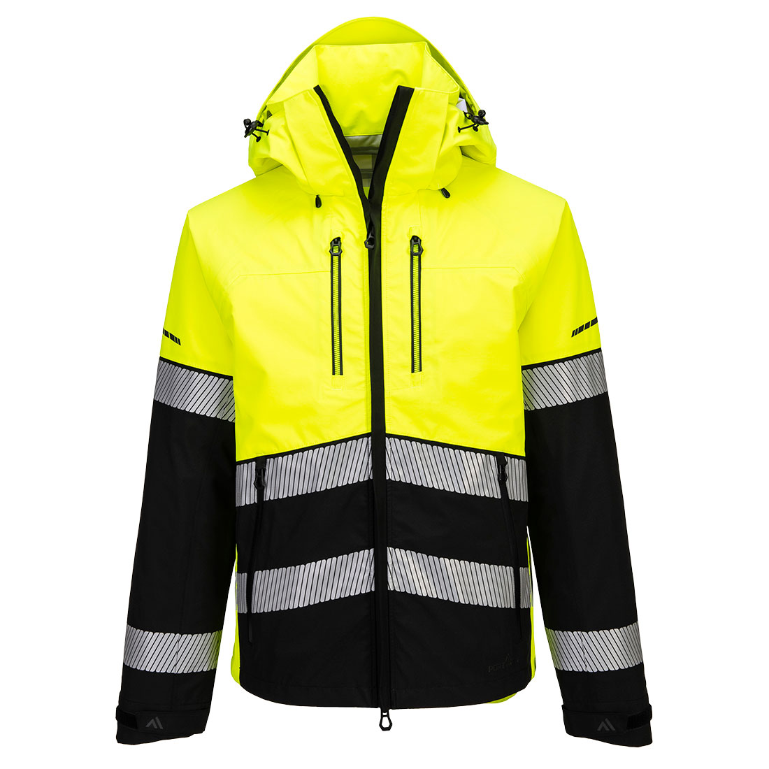 EV4 Hi-Vis Shell kabát (3L) - Sárga/Fekete EV4 Hi-Vis Shell kabát (3L) - Sárga/Fekete - Image 1
