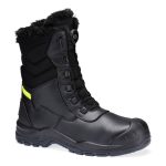 Steel Leather Winter High Boot S3L SC HRO CI SR - Fekete