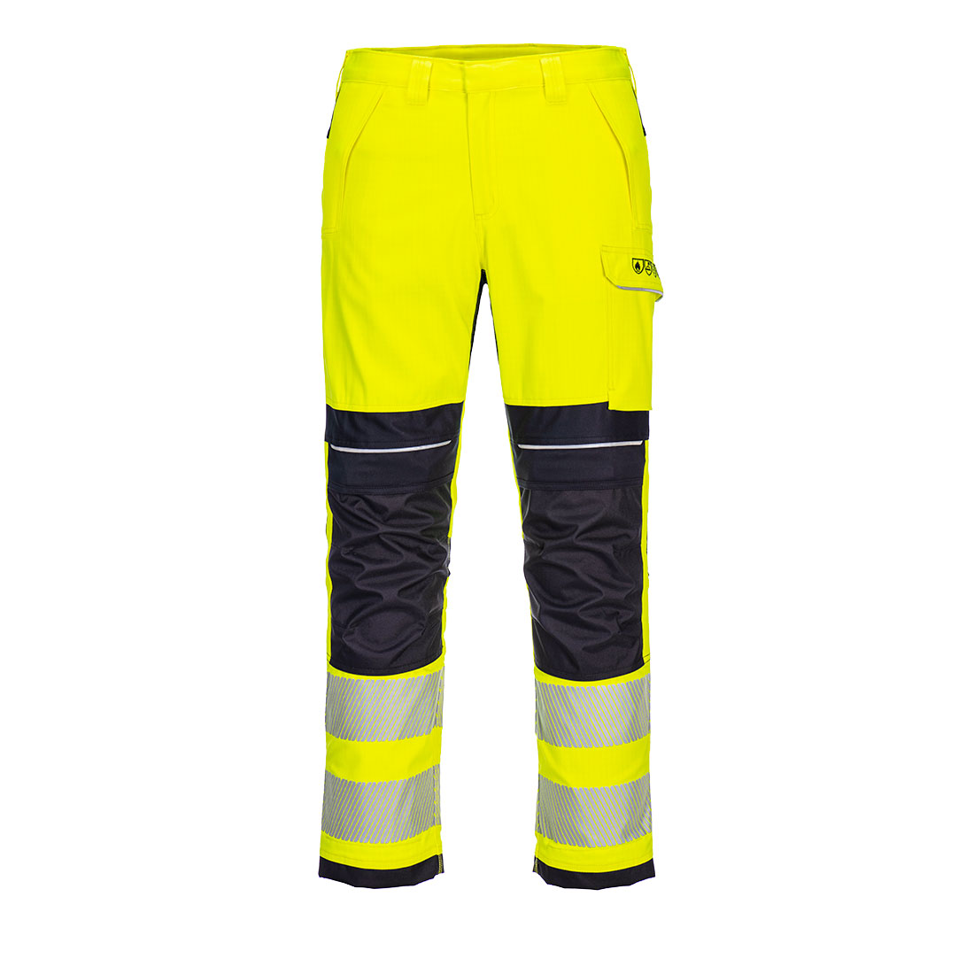 PW3 FR Modaflame Hi-Vis lángálló nadrág - Sárga/Navy PW3 FR Modaflame Hi-Vis lángálló nadrág - Sárga/Navy - Image 1