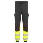 PW3 Modaflame Hi-Vis Class 1 FR lángálló jogger nadrág - Fekete/Sárga