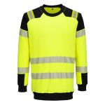 PW3 Modaflame Knit Hi-Vis FR lángálló pulóver - Sárga/Fekete