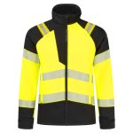 PW3 Modaflame Softshell Hi-Vis Multi-Norm FR lángálló kabát - Sárga/Fekete