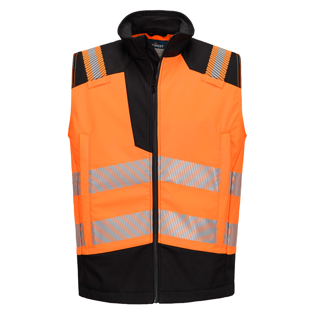 PW3 Modaflame Softshell Hi-Vis FR lángálló mellény - Narancs/Fekete PW3 Modaflame Softshell Hi-Vis FR lángálló mellény - Narancs/Fekete - Image 1