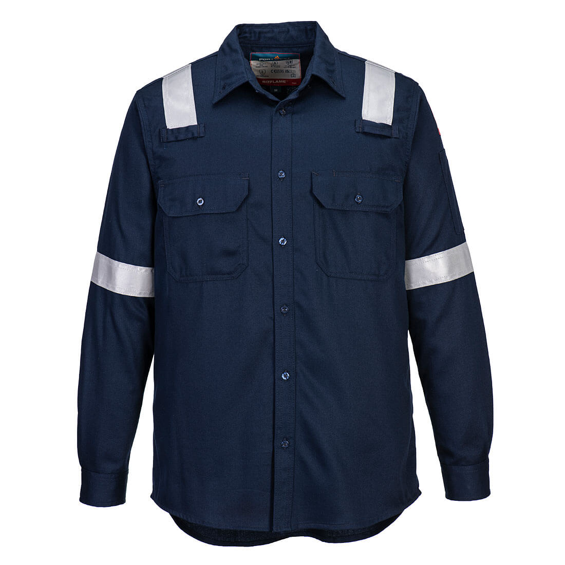 FR Lightweight könnyű lángálló antisztatikus ing - Navy FR Lightweight könnyű lángálló antisztatikus ing - Navy - Image 1