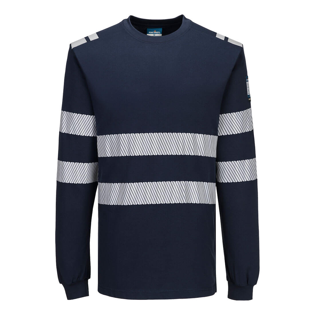 PW3 Modaflame Knit FR lángálló hosszú ujjú póló - Navy PW3 Modaflame Knit FR lángálló hosszú ujjú póló - Navy - Image 1