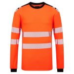 PW3 Modaflame Knit HVO FR hosszú ujjú póló - Narancs/Fekete