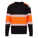 PW3 Modaflame Knit HVO Class 1 FR lángálló pulóver - Narancs/Fekete