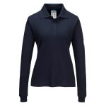 Modaflame Knit FR lángálló női hosszú ujjú pólóing - Navy