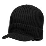Beanie sapka csúcsos silddel - Fekete