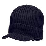 Beanie sapka csúcsos silddel - Navy